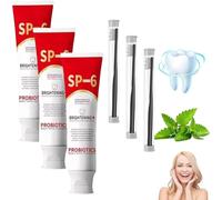 Pasta dental Sp-6 Ultra blanqueadora, pasta de dientes blanca brillante con probióticos, pasta de dientes blanqueadora probiótica Sp-6, cuidado de limpieza profunda protege los dientes (3)