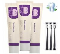 Pasta Dental Tooth Refresh - Fórmula Blanqueadora y Refrescante con Extractos Naturales, Segura para el Esmalte, Cuidado Bucal Suave para Todo Tipo de Dientes - 100g (3Piezas)