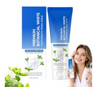 Pasta dentífrica blanqueadora botánica, pasta de dientes blanqueadora hidroxiapatita, apoyo a la fuerza de fusión, eliminación suave de manchas para dientes amarillos, dientes sensibles, cuidado bucal
