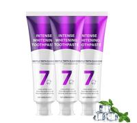 Pasta Dentífrica Blanqueadora Diaria Probiótica, Fórmula Suave Para Eliminar Las Manchas Y Refrescar El Aliento, Reduce Las Manchas Superficiales Causadas Por El Café Y El Té (3pcs)