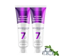 Pasta Dentífrica Blanqueadora Diaria Probiótica, Fórmula Suave Para Eliminar Las Manchas Y Refrescar El Aliento, Reduce Las Manchas Superficiales Causadas Por El Café Y El Té (2pcs)