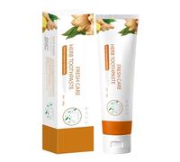 Pasta dentífrica blanqueadora, sin flúor para dientes sensibles, blanquea los dientes y apoya la salud de las encías con frescura de menta de larga duración (1 unidad)