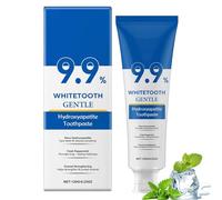 Pasta Dentífrica con 9,9% Nano Hidroxiapatita, Dentífrico Remineralizante sin Flúor para Dientes Sensibles, Ayuda a Fortalecer el Esmalte, Limpieza Suave, Blanqueamiento Diario y Sabor Menta
