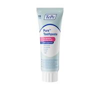 Pasta dentífrica TePe Pure, menta suave, pasta dentífrica con flúor muy suave de uso diario para encías sensibles y sequedad bucal, nivel de flúor adecuado para la edad