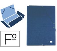 Pasta Elástica Capa De Papel Folio Azul