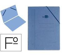 Pasta Elástica Folio Simple Azul