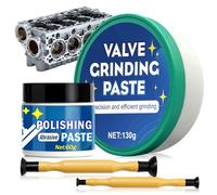 Pasta Esmerilar Valvulas, 130g Kit de Esmerilado para Válvulas, 60g Pasta de Pulir, Varios Coches, Rectificado de Precisión, Adecuado para Reparación de Motocicletas, Automóviles, Motores Vehículos