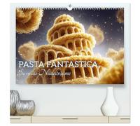 Pasta Fantastica. Surreale Nudelträume (hochwertiger Premium Wandkalender 2027 DIN A2 quer), Kunstdruck in Hochglanz: Fantasievolle Nudelwelten voller KI-Magie