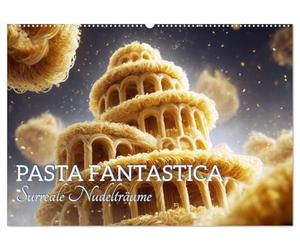 Pasta Fantastica. Surreale Nudelträume (Wandkalender 2027 DIN A2 quer), CALVENDO Monatskalender: Fantasievolle Nudelwelten voller KI-Magie