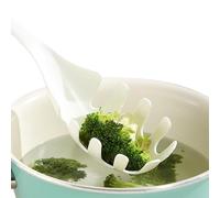 Pasta Fork - 11.42x2.17x1.57 in Teeth Enhanced Spaghetti Spoon, Durable Noodle Utensil, Widely Used Heat Resistant Kitchen Tool | Dumplings Serving Spoon with Long Handle for Home Cafe Restaurant Cook