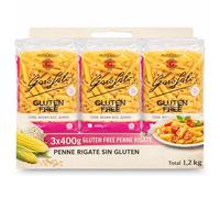 Pasta Garofalo Penne Garofalo Rigate Sin Gluten 400g, Pasta Italiana, Pasta sin gluten, Formato corta, Puede contener trazas de soja, Tiempo de cocción 11 minutos, Paquetes de 400 gr