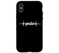 Pasta Heartbeat ECG | Italian Chef & Food Lover Foodie Carcasa para iPhone X/XS