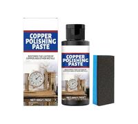 Pasta limpiadora de cobre: fórmula concentrada de 50 g que elimina deslustre, restaura brillo y elimina la oxidación, solución para cuidado de metales de larga duración y suave | Cocina Ute