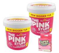 Pasta Limpiadora Milagrosa The Pink Stuff, 850g paquete de 2 + un estropajo
