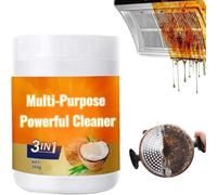 Pasta limpiadora multiusos de aceite, spray limpiador para encimeras de cocina, pasta limpiadora y pulidora de aceite de coco, desengrasante potente para cocina, elimina manchas del horno