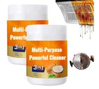 Pasta limpiadora multiusos de aceite, spray limpiador para encimeras de cocina, pasta limpiadora y pulidora de aceite de coco, desengrasante potente para cocina, elimina manchas del horno