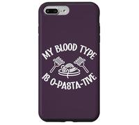 Pasta Lover My Blood Type Is O-Pasta-Tive - Tenedor para espaguetis Carcasa para iPhone 7 Plus/8 Plus