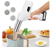 Pasta Machine,Electric Handheld Pasta Maker,With 4 Pasta Discs,Quickly Produce Noodles in 19 Seconds,Can Press Out Fine Surface, Rough Surface, Wide Surface And Daoxiao Noodles, LJJY-KK
