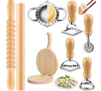 Pasta Making Tools, Wooden Dumpling Kit, 36/2.7/2.7 Centimeters Multiusos Restaurant Supplies, Pink Spaghetti Maker Set for Postres, Wonton, and