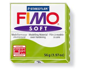 Pasta Modelar STAEDTLER Fimo Soft Verde Manzana, Pastilla 56 gr.