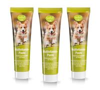 Pasta Multivitaminas para Perros - Vitaminas en Pasta para Perros | Complejo Vitamínico Natural | 3X 100g Tubo | Apoya Sistema Inmunológico, Vitalidad y Salud del Pelaje