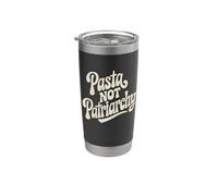 Pasta, no patriarcado: divertido feminismo, derechos de las mujeres Vaso térmico de acero inoxidable de doble pared