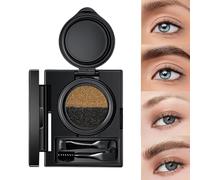 Pasta para cejas, máscara de cejas bicolor | crema para cejas y delineador de ojos con sello, polvo de cejas resistente al agua con cepillo de doble cara para mujeres