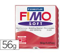 Pasta para Modelar Staedtler Fimo Soft 56 Gr Rojo Cereza