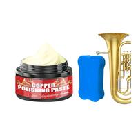 Pasta Para Pulir Cobre - 40ml Pasta Eliminadora De Rayones Y Deslustre,Crema Pulidora de Metales,para Trompeta Trombón Saxofón Joyería Reloj y Piezas de