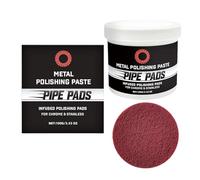 Pasta para Pulir Metales de Automóvil | Kit de Mantenimiento con Paño para Eliminación de Decoloración,Reparadora de Arañazos para Metales de Coches - para Tubos de Escape de Aluminio Latón Ruedas Pri