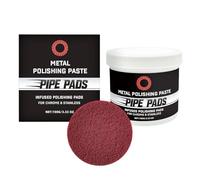 Pasta para Pulir Metales,Restaurador de Brillo 100 g con Almohadilla - para Eliminar Rayones Finos - para Latón Aluminio Cromo Tubos de Escape Ruedas