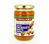 Pasta para untar puré de cacahuete avellana almendras anacardo orgánico EHIQUABLE