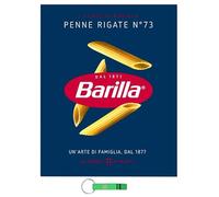 Pasta Penne Rigate nº 73 - Pastas 100% italianas (500 g, incluye llavero Beni Culinari gratuito), 16 unidades