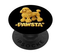 Pasta Poodle Comida Italiana Spaghetti Puppy Love Is Ruff PopSockets PopGrip Adhesivo