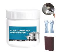 Pasta potente para eliminar residuos quemados de utensilios de cocina, limpiador multiusos, limpiador multiusos para ollas, microondas, hornos y estufas (1 unidad)