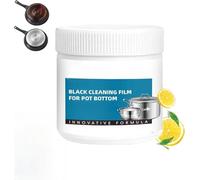 Pasta potente para eliminar residuos quemados de utensilios de cocina, pasta potente para eliminar grasa de cocina, reparador de arañazos, apta para microondas, hornos y estufas.