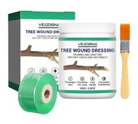 Pasta Selladora para Árboles, Masilla para Injertos de Jardín, Plantas Ornamentales, Bonsáis - Favorece la Cicatrización, Forma una Película Protectora Rápida - 100 g con Cinta de Injertar (2cm)