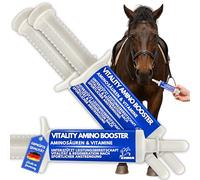 Pasta vitamínica para Caballos Aminoácidos Caballo Amino Vitamina E Levadura de Cerveza Energía Alimento reconstituyente para músculos doloridos Regeneración Rendimiento Muscular Musculación 3 * 30ml