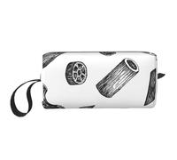 Pastas Dibujadas a Mano, Bolsa de Maquillaje Bolsa de cosméticos Bolsa de artículos de tocador de Viaje portátil Bolsa de Maquillaje
