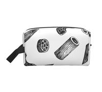 Pastas Dibujadas a Mano, Bolsa de Maquillaje Bolsa de cosméticos Bolsa de artículos de tocador de Viaje portátil Organizador de Bolsa de Maquillaje