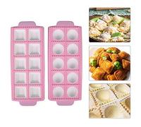 Pastas Hacer Raviolisc, 2 Piezas Molde Raviolis, Molde Raviolis Redondos, Herramientas Molde para Ravioli, Molde Ravioles Italianos, para Hacer Ravioles, Pasteles, Albóndigas, Pasta o Galletas