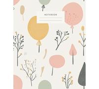 Pastel Abstract Forest Notebook: Immerse yourself in the simplicity and charm of nature with this elegant notebook