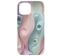 Pastel Abstracto Suave Remolino Fluir Diseño Arte Carcasa para iPhone 15