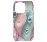 Pastel Abstracto Suave Remolino Fluir Diseño Arte Carcasa para iPhone 15 Pro
