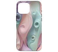 Pastel Abstracto Suave Remolino Fluir Diseño Arte Carcasa para iPhone 16 Pro MAX