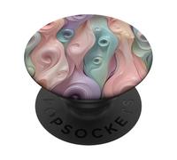 Pastel Abstracto Suave Remolino Fluir Diseño Arte PopSockets PopGrip Adhesivo