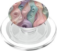 Pastel Abstracto Suave Remolino Fluir Diseño Arte PopSockets PopGrip para MagSafe