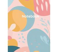 Pastel Aesthetic Notebook: Pink & Sage Modern Art | Wide Ruled Notebook for School, Office & Journaling