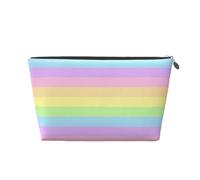 Pastel Arco Iris A Rayas, Bolsa de artículos de tocador Bolsa de Maquillaje Bolsa de cosméticos Bolsa de artículos de tocador de Viaje portátil
