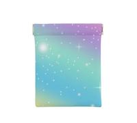 Pastel Arcoiris, Squeeze Top Wallet Bolsa de Almacenamiento para Mujer Monedero pequeño Bolsa de Cambio